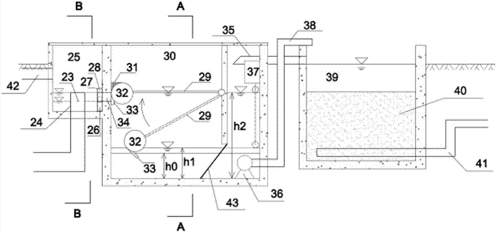 A bioretention tank system for treating initial rainwater