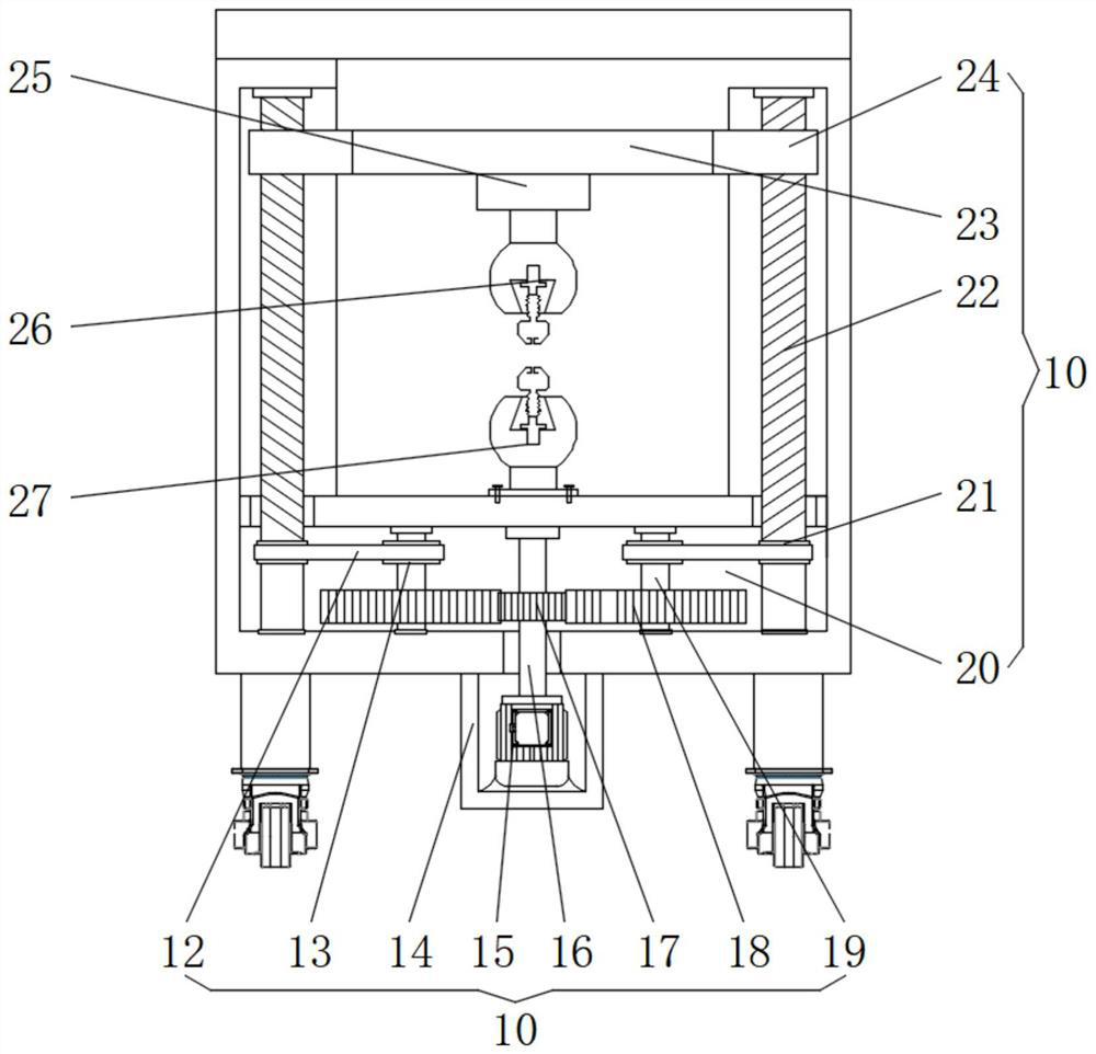 Detection device for tensile strength of tool bit and use method of detection device