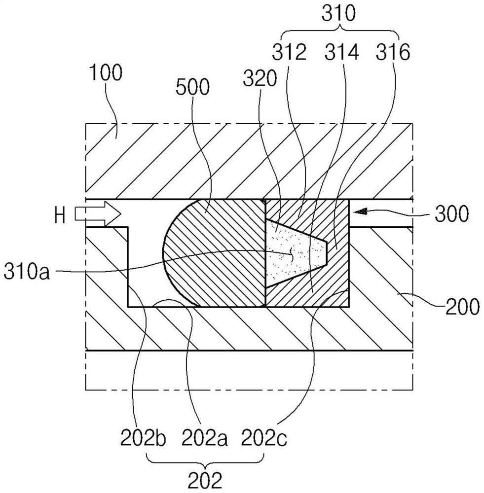 Hydrogen supply apparatus and sealing device used for same