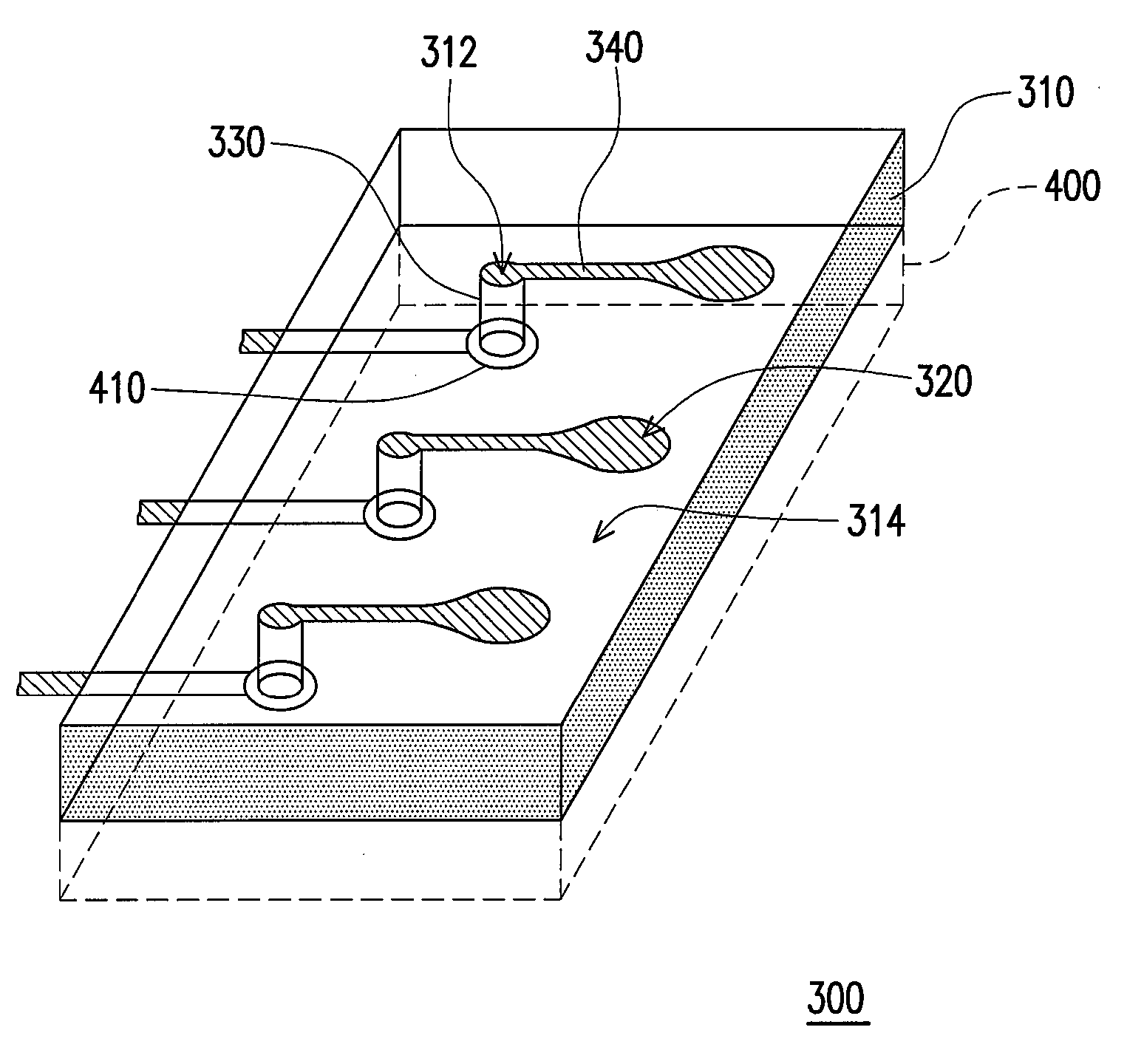 Interposer, electrical package, and contact structure and fabricating method thereof