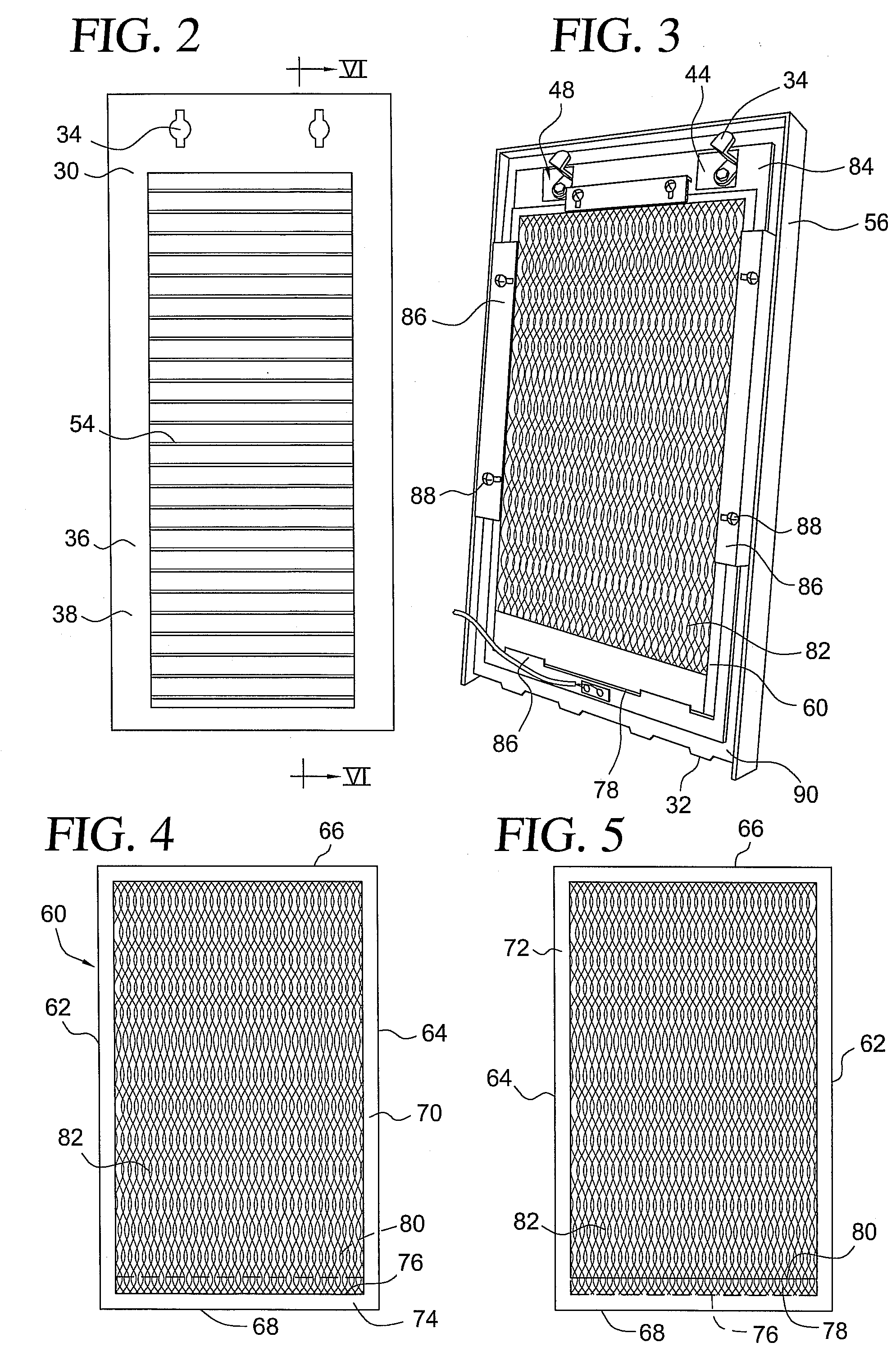 Water-blocking vent panel and air filter therefor
