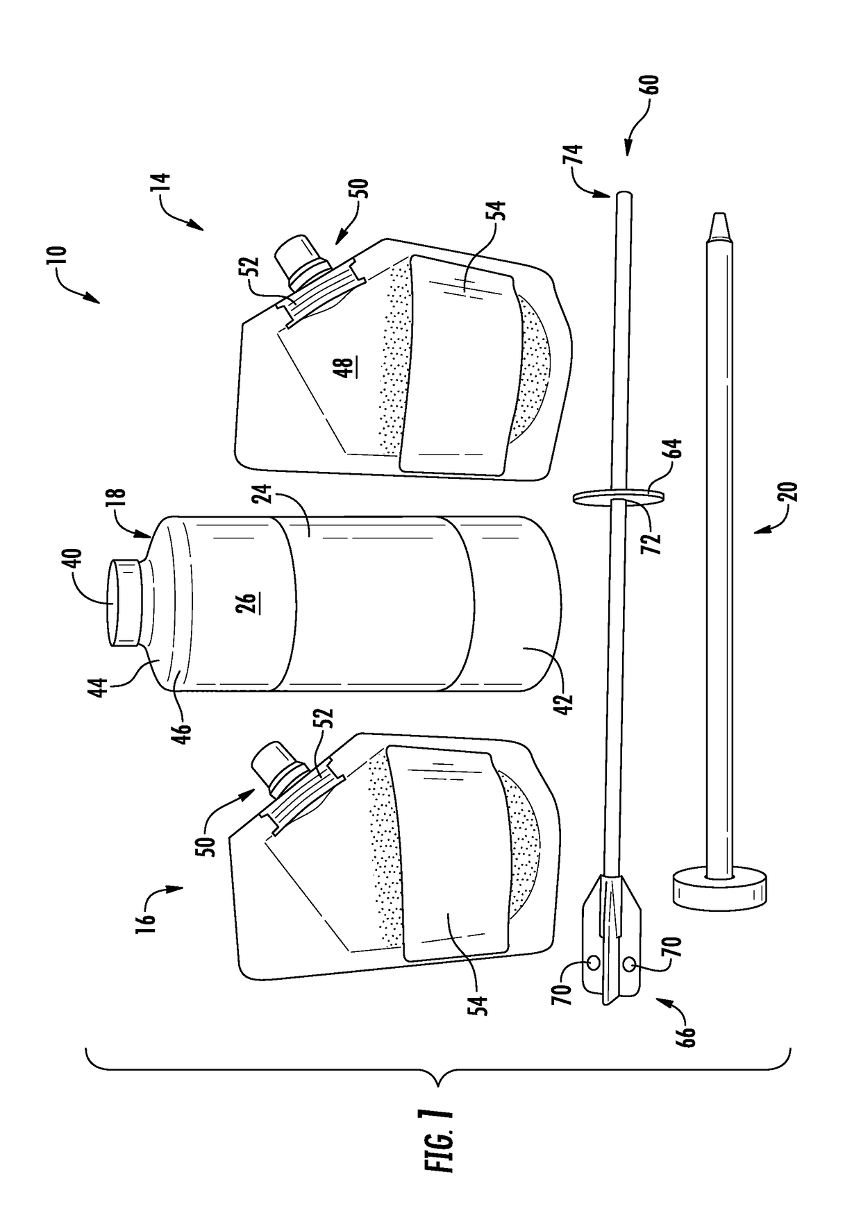 Concrete joint filling kit, method and device