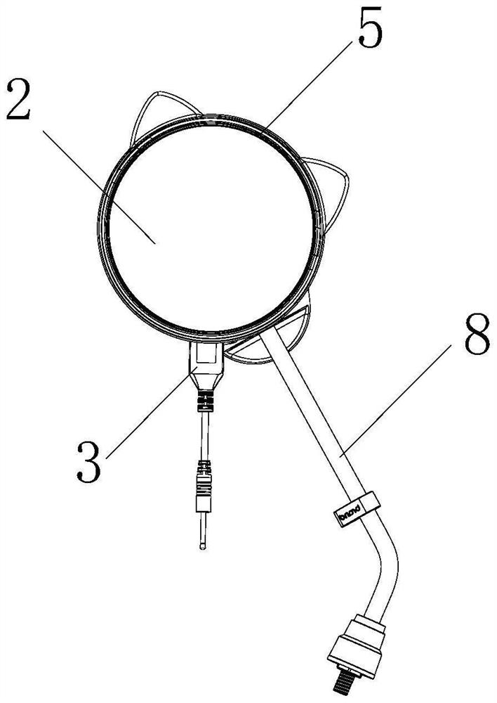 Multifunctional rearview mirror of electric vehicle