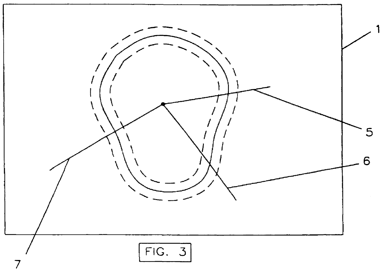 Method for removing from an image the background surrounding a selected object