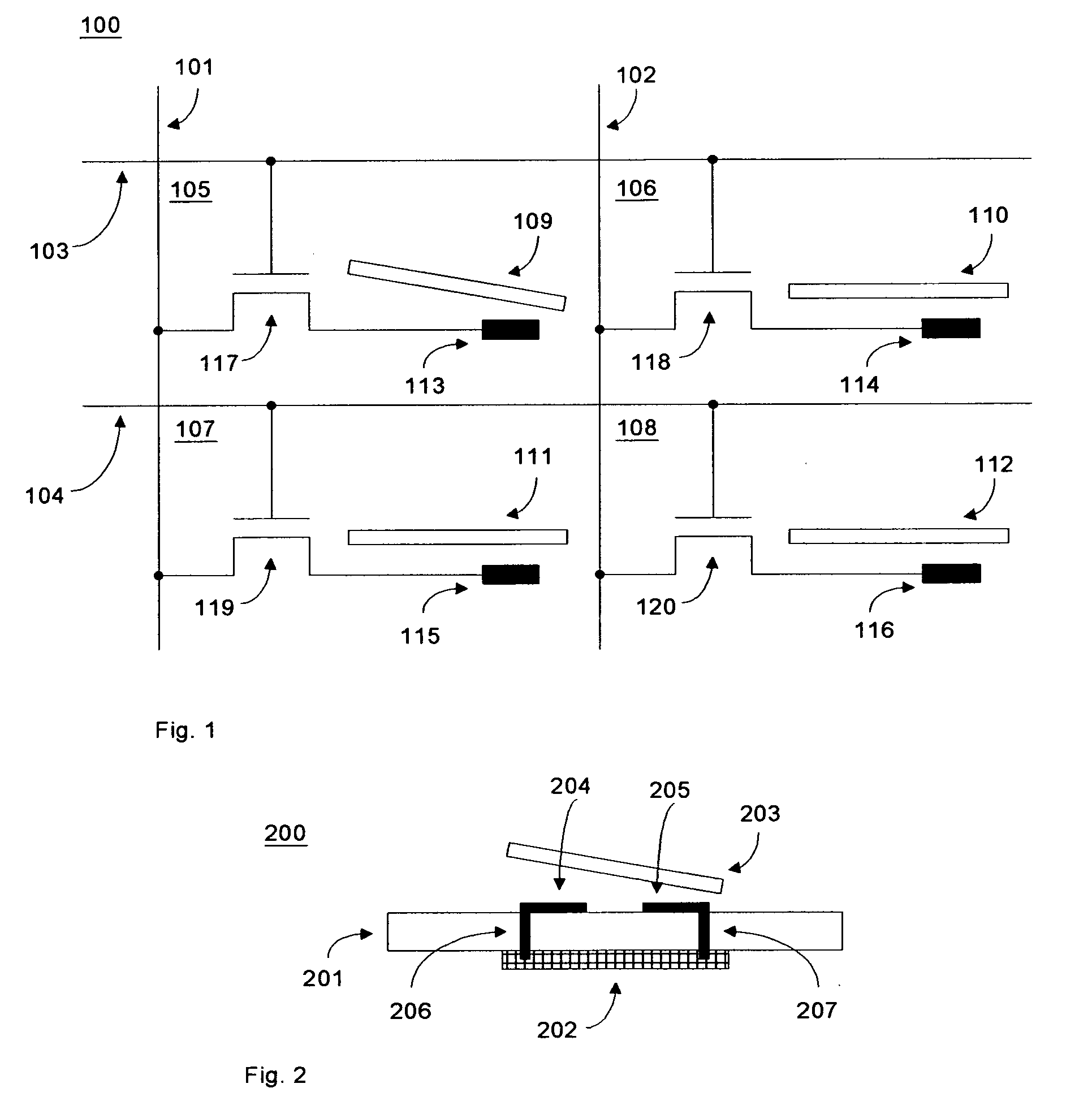 Electromechanical micromirror devices and methods of manufacturing the same