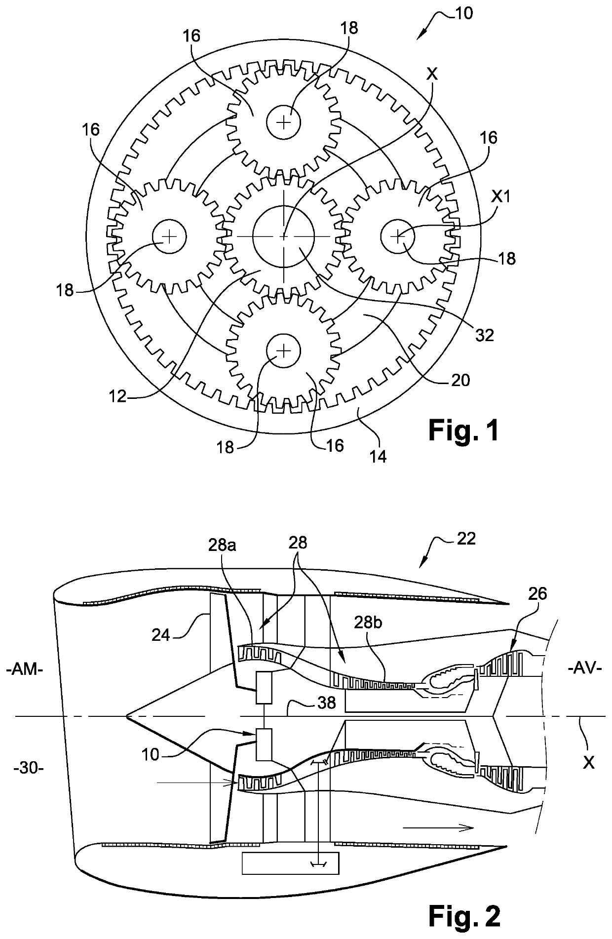 Process for the assembly of an epicyclic or planetary gear train