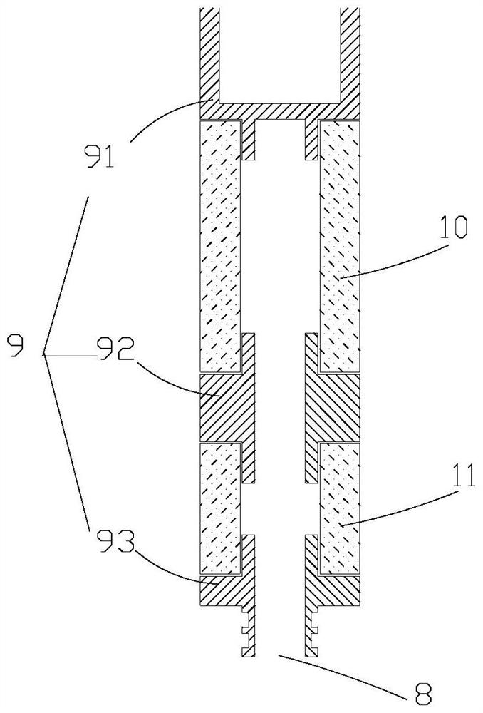 Stage type filter element and water purifying device