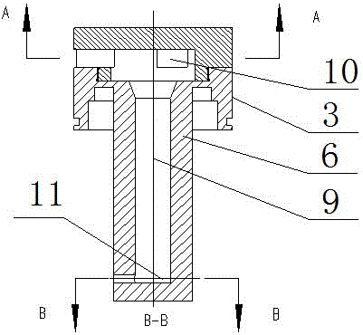 An upper vortex hole-driven swirling device for spud shoe lifting on an offshore drilling platform