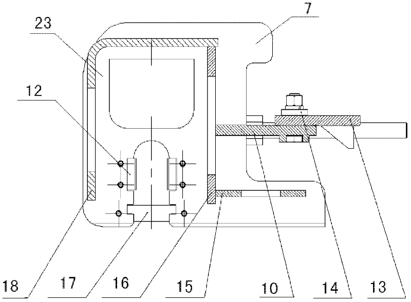 Shock-absorbing tensioner for triangular track wheels