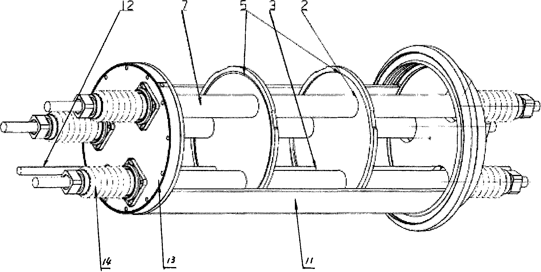 Electric penetration piece with radiation shielding structure