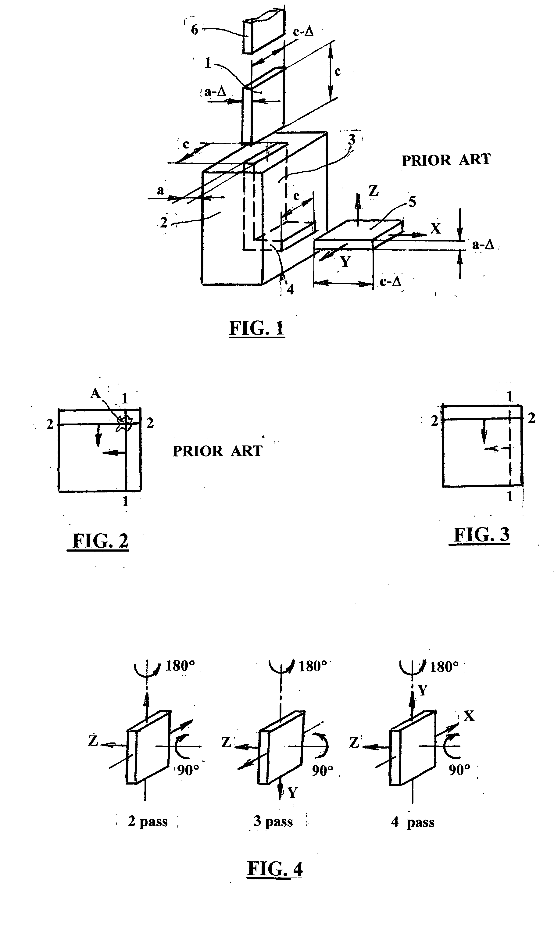 Method and apparatus for equal channel angular extrusion of flat billets
