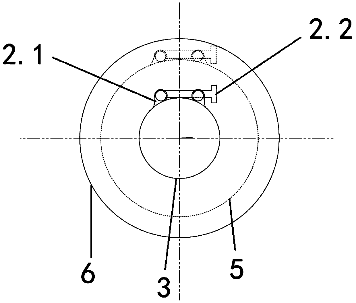 Blast furnace cooling wall casing gas plugging device and working method