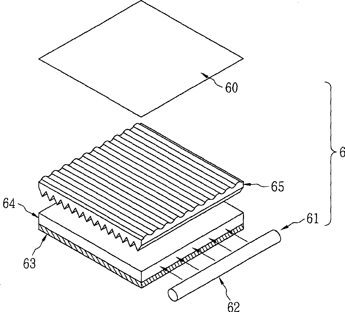 Prismatic lens, prism device and backlight module thereof