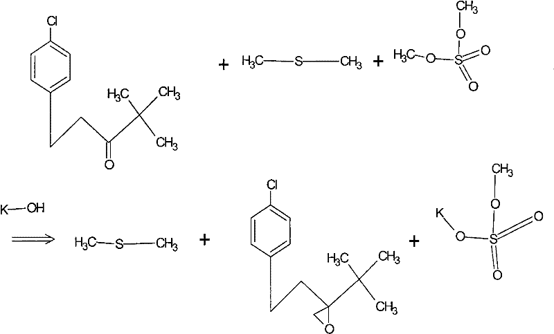 A kind of preparation method of 2-(4-chlorophenethyl)-2-tert-butyl oxirane