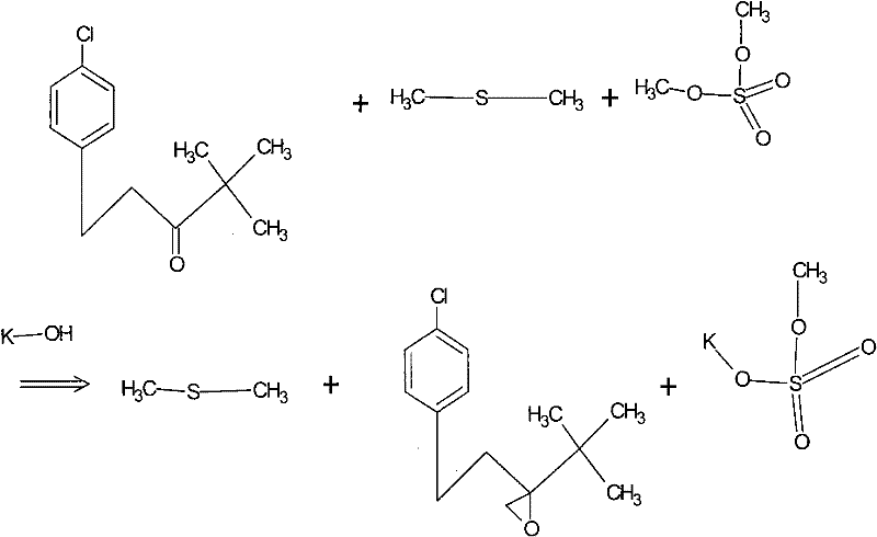 A kind of preparation method of 2-(4-chlorophenethyl)-2-tert-butyl oxirane