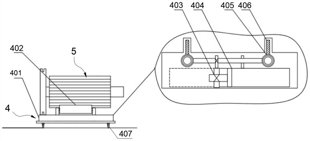 Enveloping type motor rotor purging dust removal device