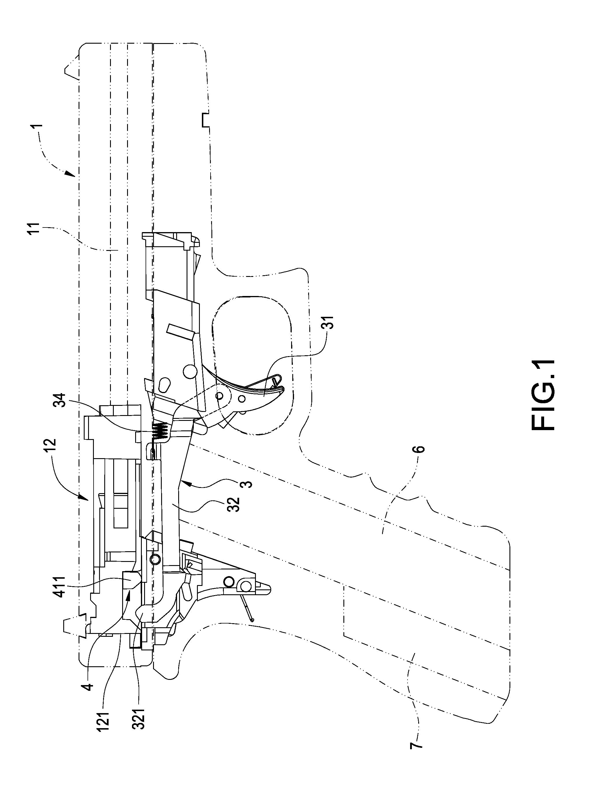 Single/continuous firing air soft gun and firing switch thereof