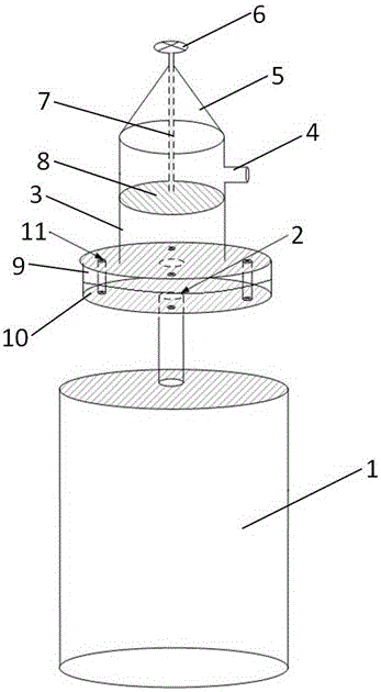 Gas collection device and gas collection method for volatilized gas during epoxy resin curing
