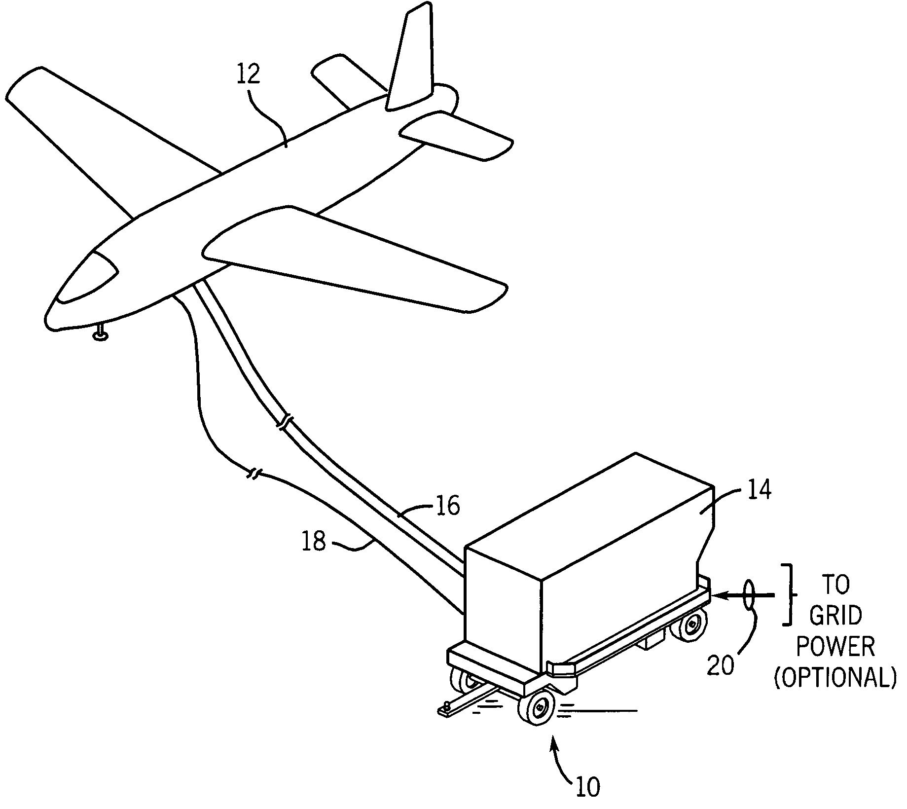 Modular aircraft ground support cart