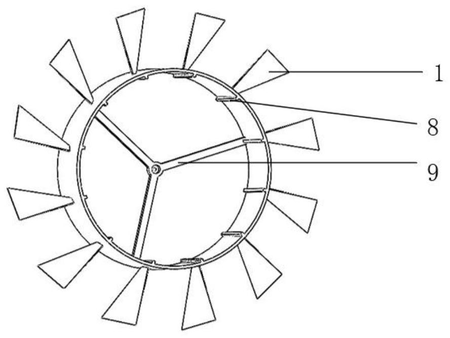 Birotor micro-flow energy capturing power generation device based on piezoelectric effect