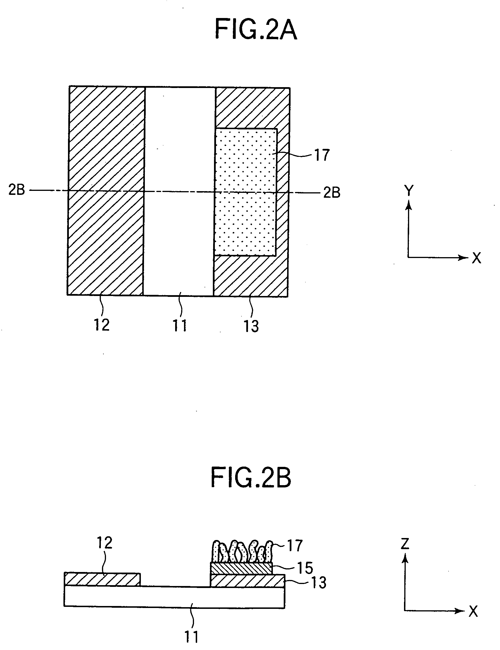 Method for manufacturing carbon fibers and method for manufacturing electron emitting device using the same, method for manufacturing display, and ink for producing catalyst for use in these methods