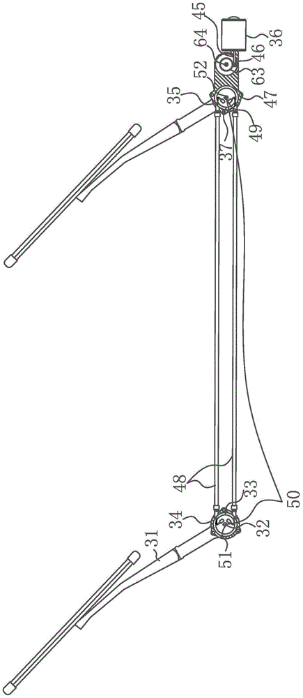 Dual Blade Flexible Wall Link Wiper Wheel Wiper