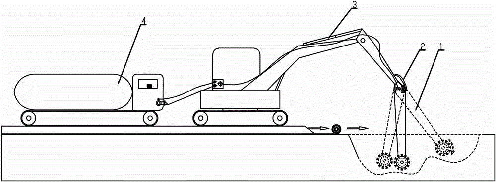 In-situ solidification and stabilization treatment system for polluted soil