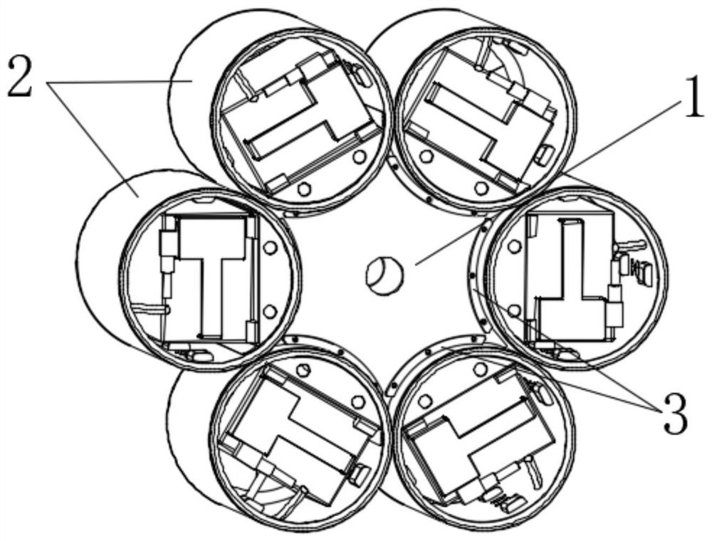 Battery arrangement structure and arrangement method