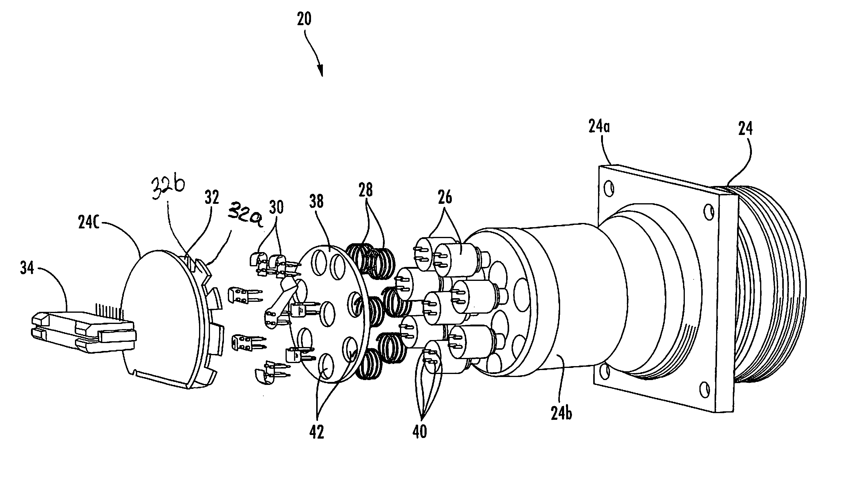 Wall mount fiber optic connector and associated method for forming the same