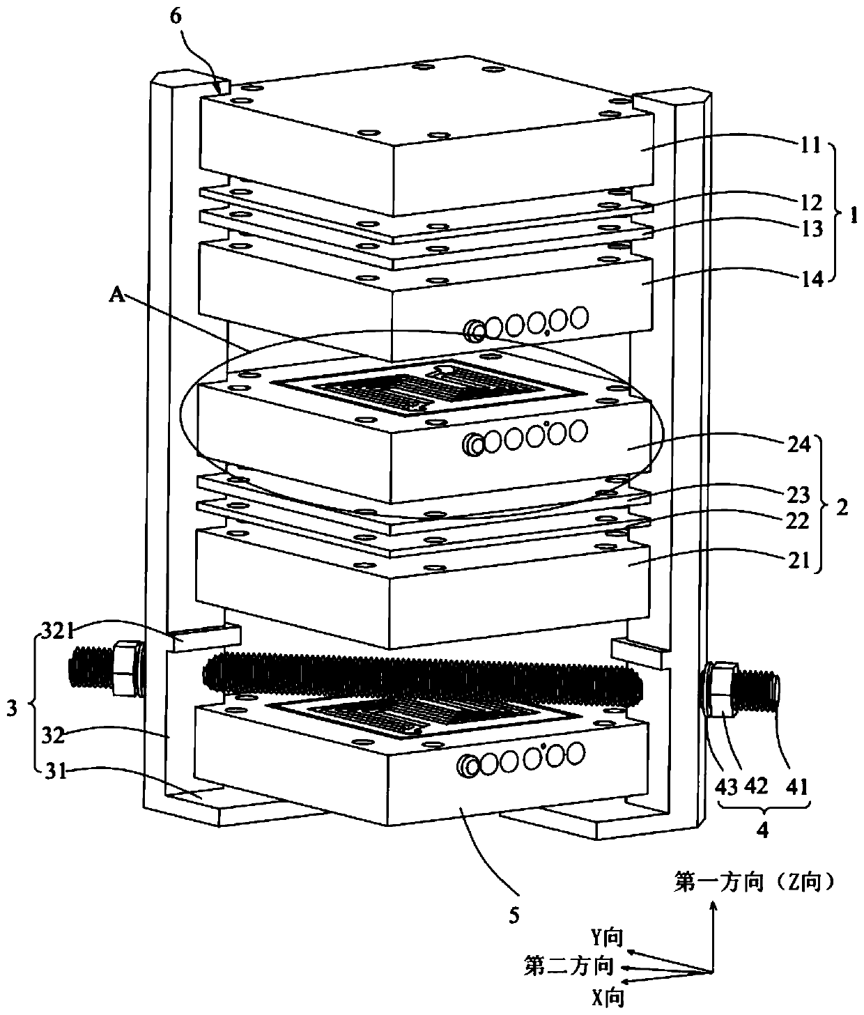 Cell membrane electrode testing device