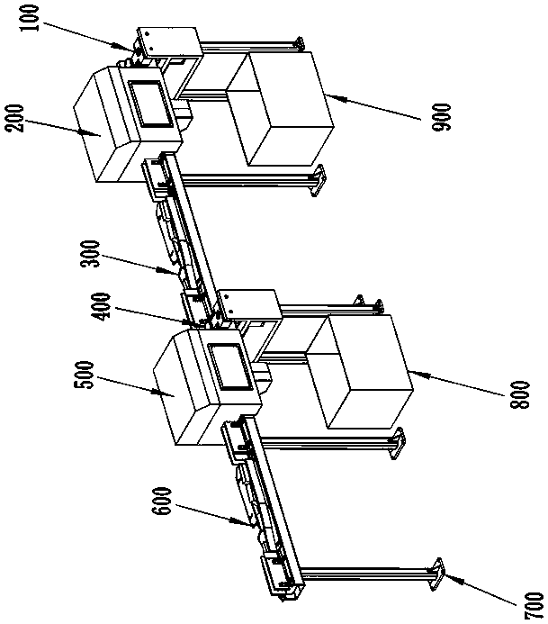 Cigarette packet six-face detection device