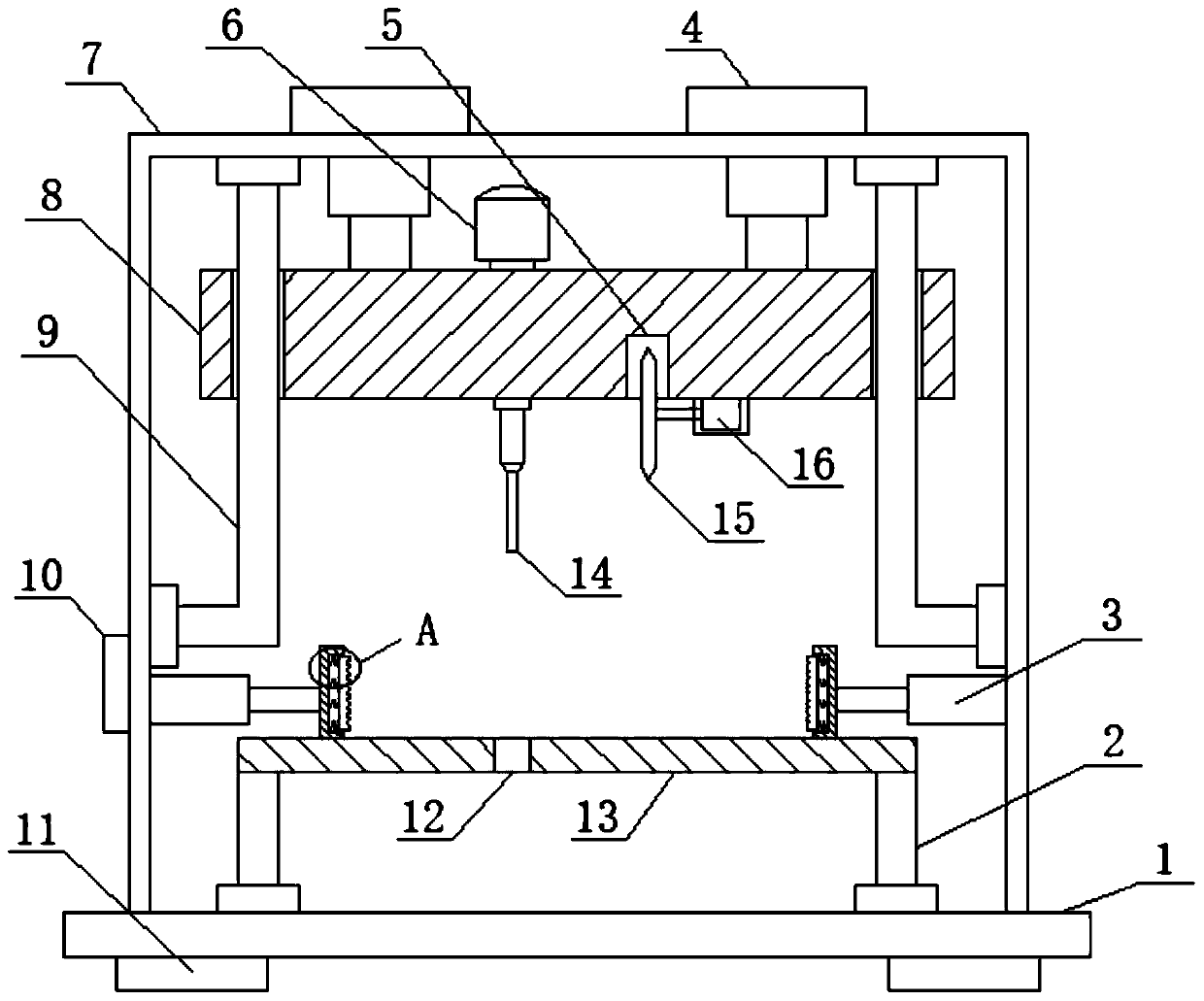 Cutting and welding integrated device for steel structure processing