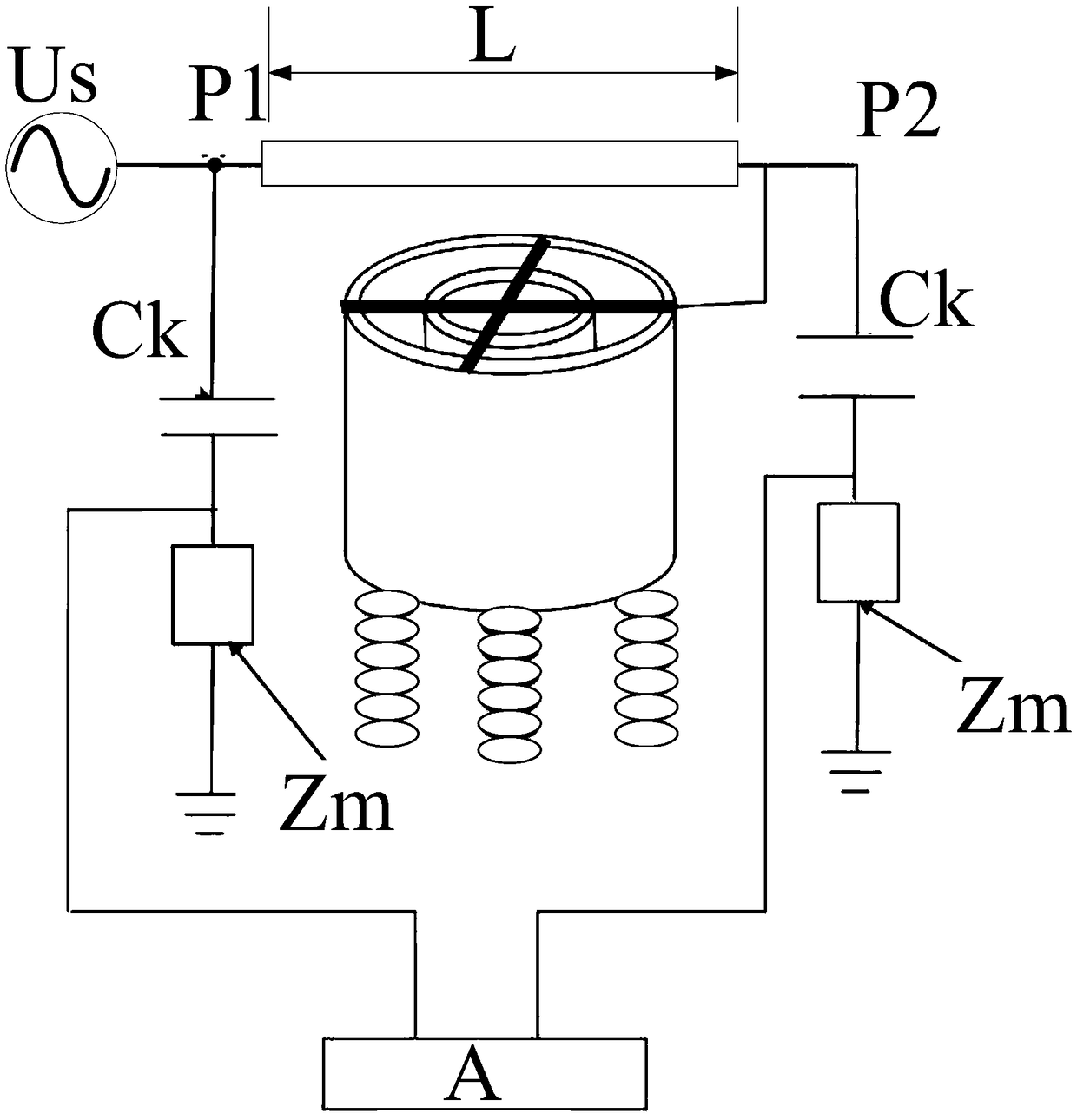 A method and system for detecting partial discharge of an air-core reactor