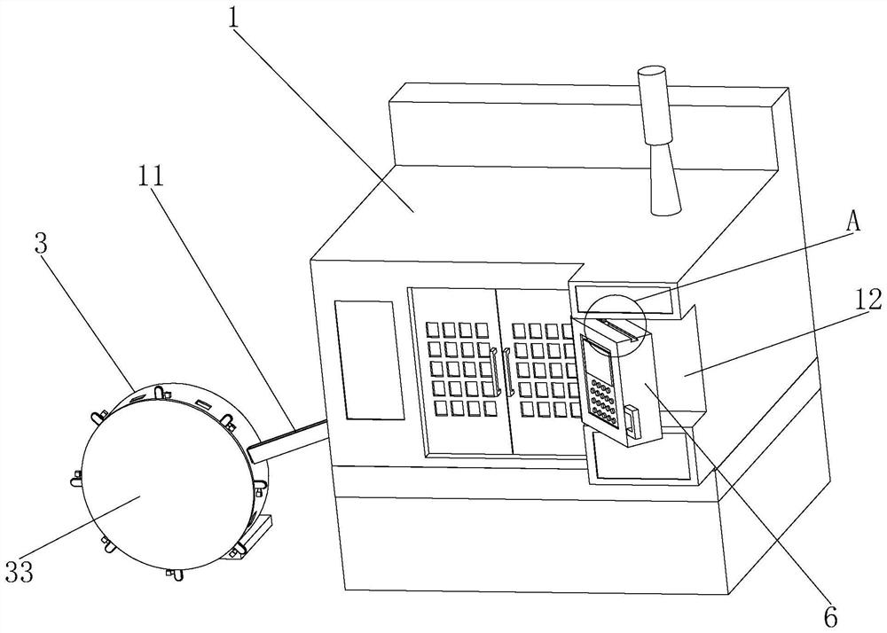 Numerical control grinding machine facilitating stable discharging and used for bearing machining