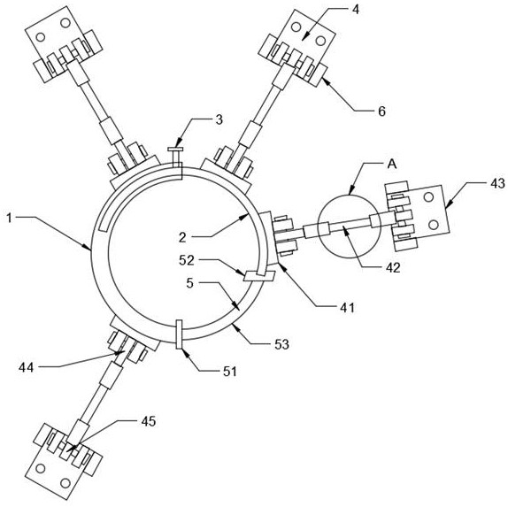 Wood supporting device for garden engineering