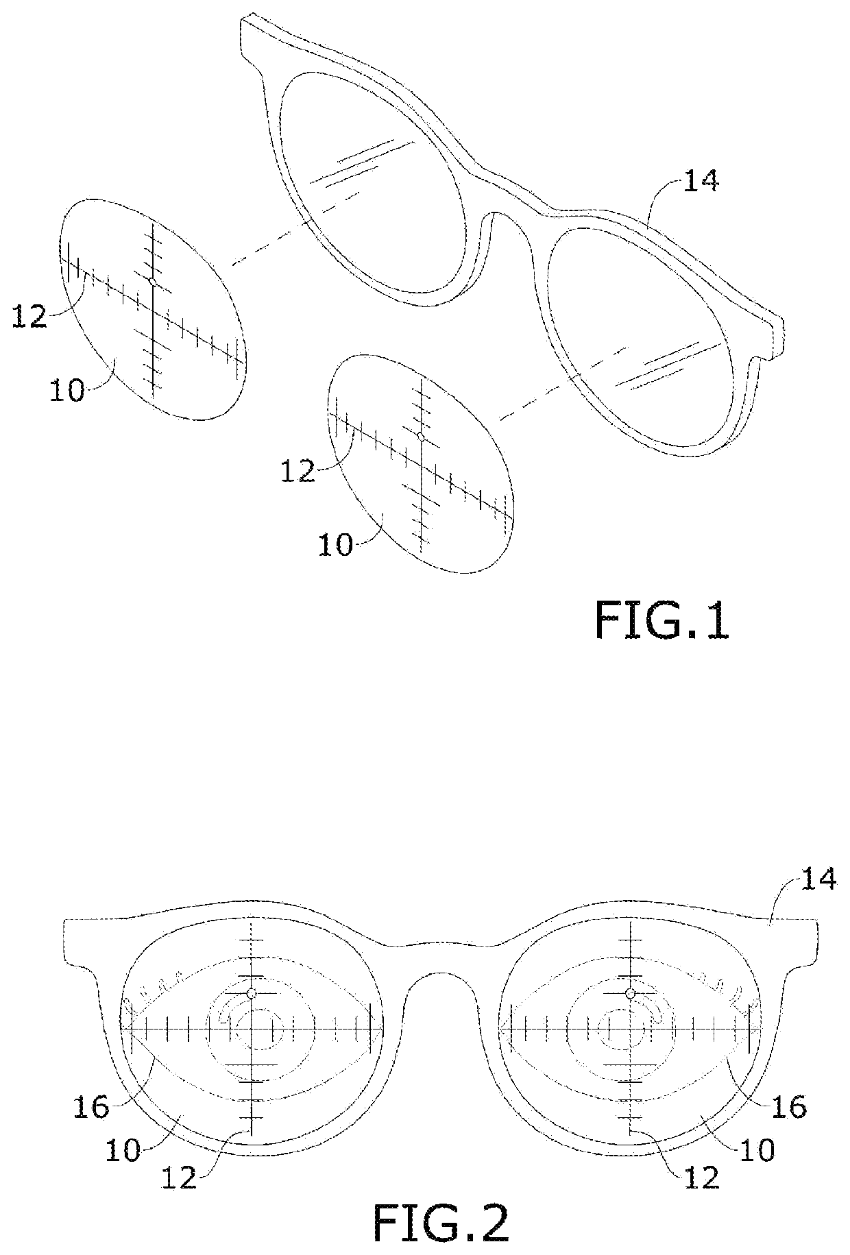 Method for adjusting prescription eyeglasses at a remote location based on measured data of a user's of the eyeglasses