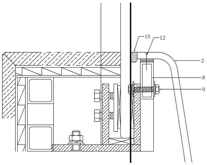 A unit assembly installation method for special-shaped arc-shaped grg decorative panels