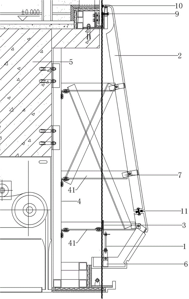 A unit assembly installation method for special-shaped arc-shaped grg decorative panels