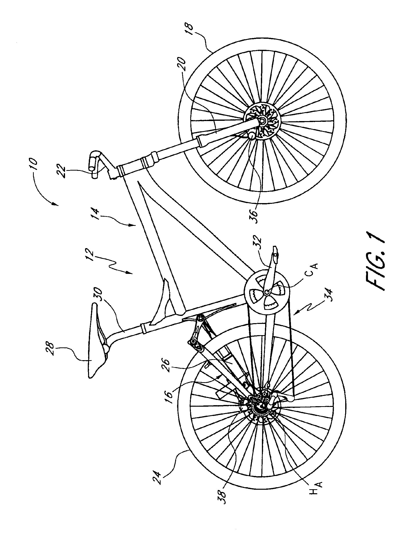 Bicycle rear suspension