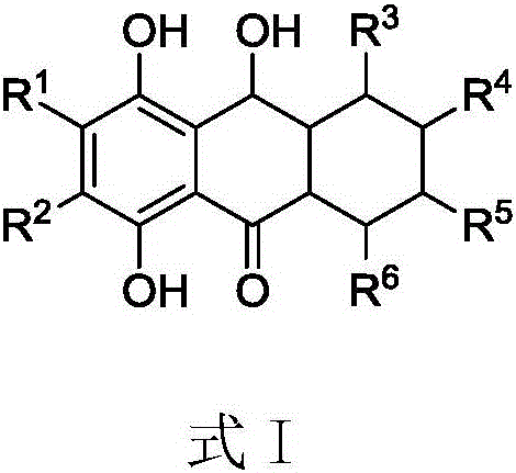 Hydroxyl-anthraquinone derivative and application thereof