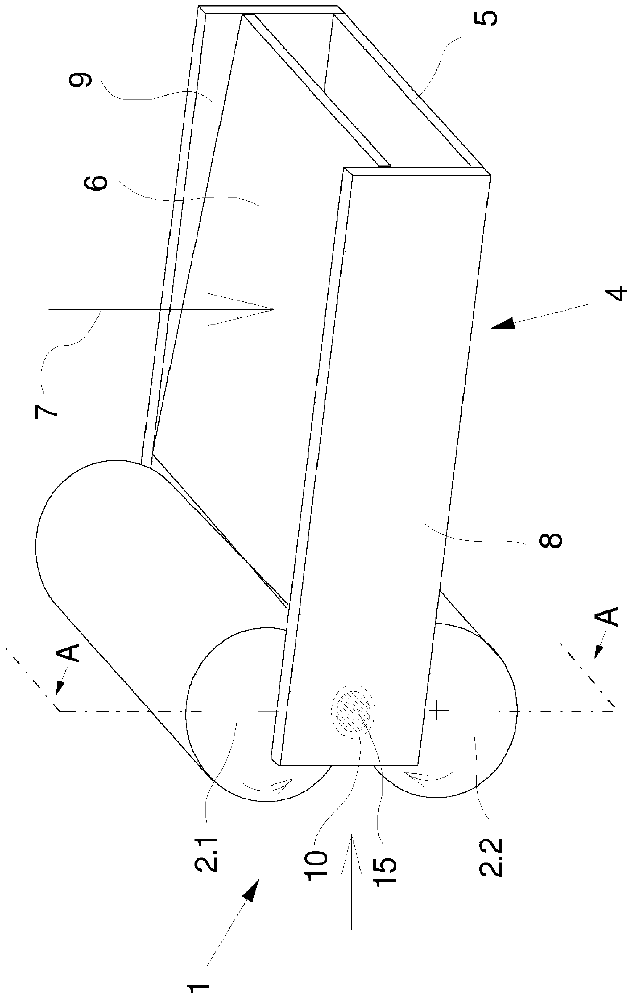 Device for crimping and deforming tow