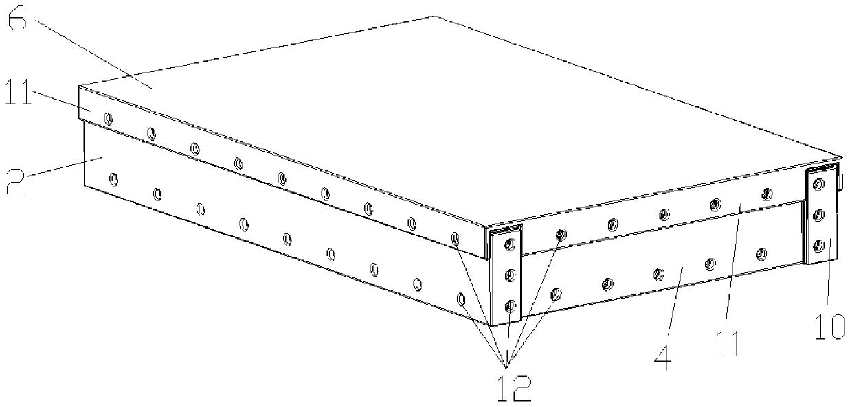 Assembled battery box and assembling method thereof