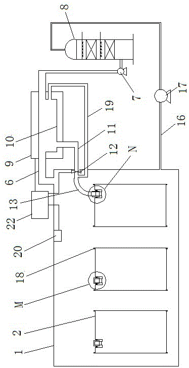 Storage device for reducing volatilization and odor of mixed aromatic hydrocarbons