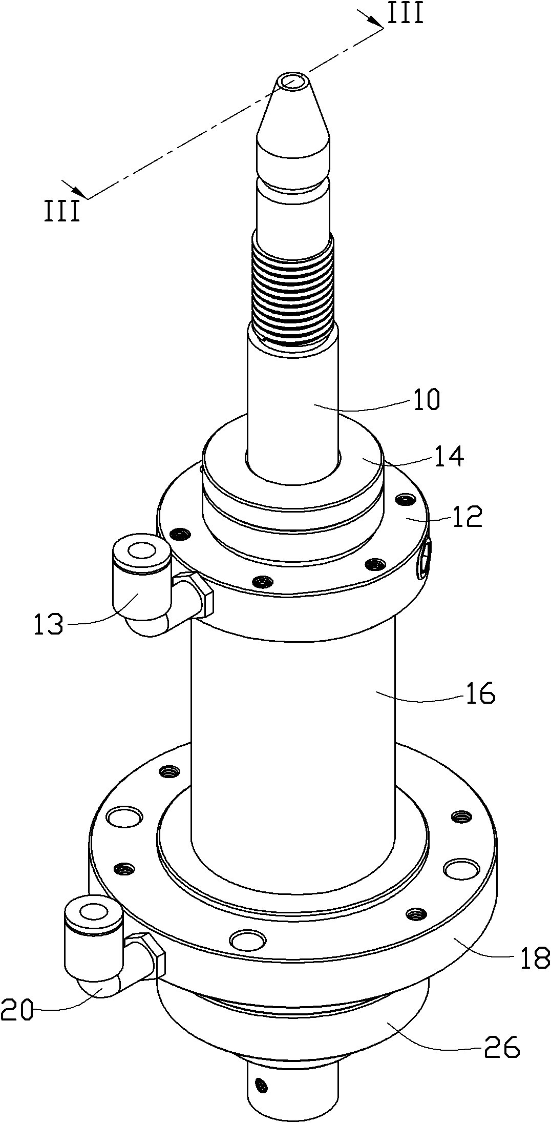 Air cylinder and punching machine using same