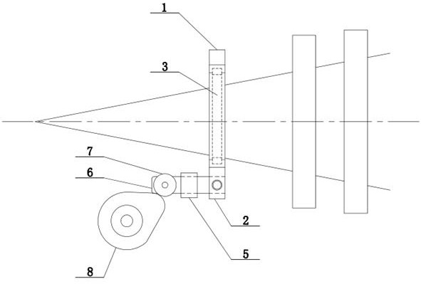 Beating-up device of high-speed rapier towel loom