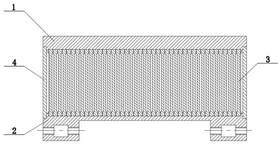 Beating-up device of high-speed rapier towel loom