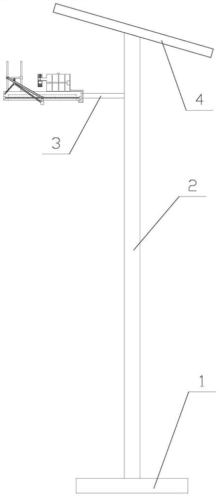 An intelligent led street lamp with strong illumination brightness suitable for wet weather