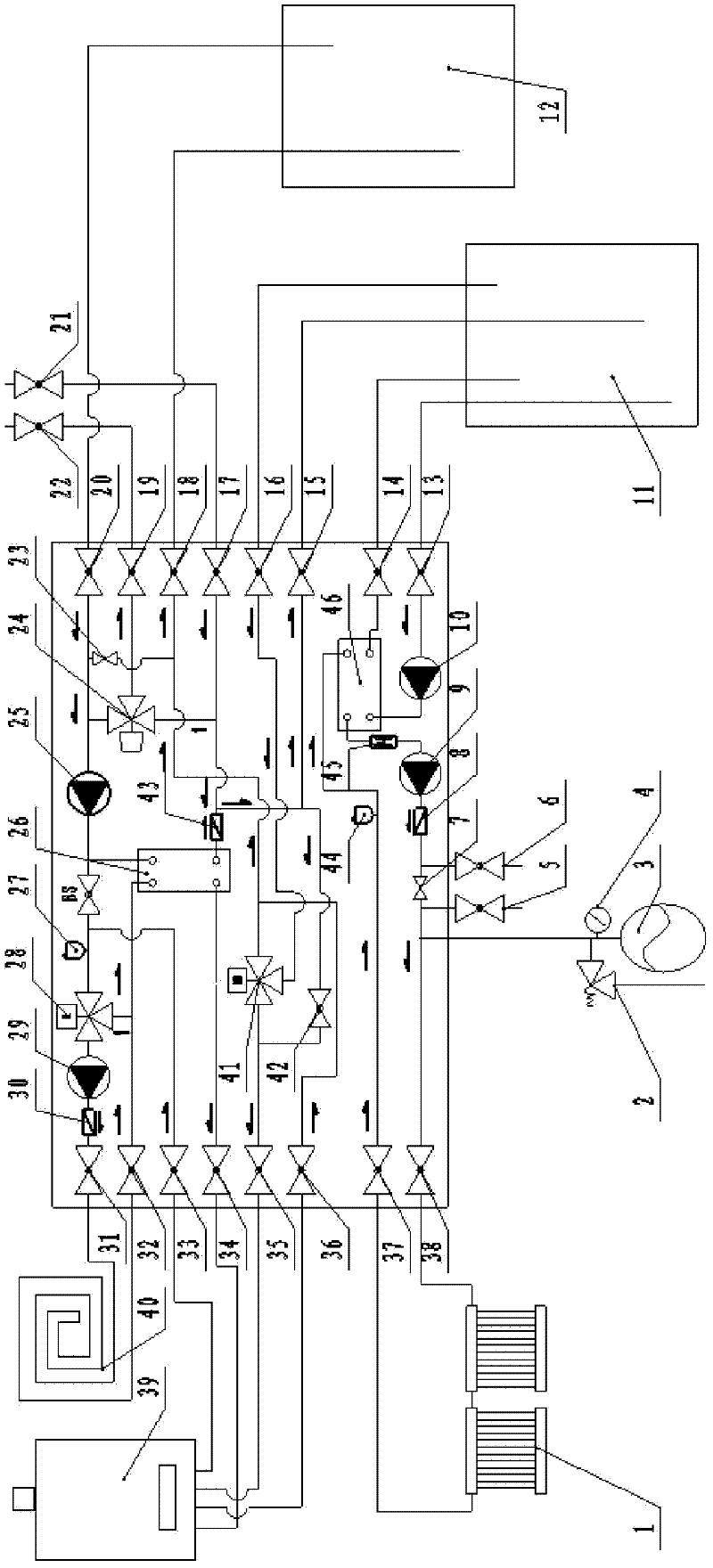 Integrated pipeline control module for solar water heating systems