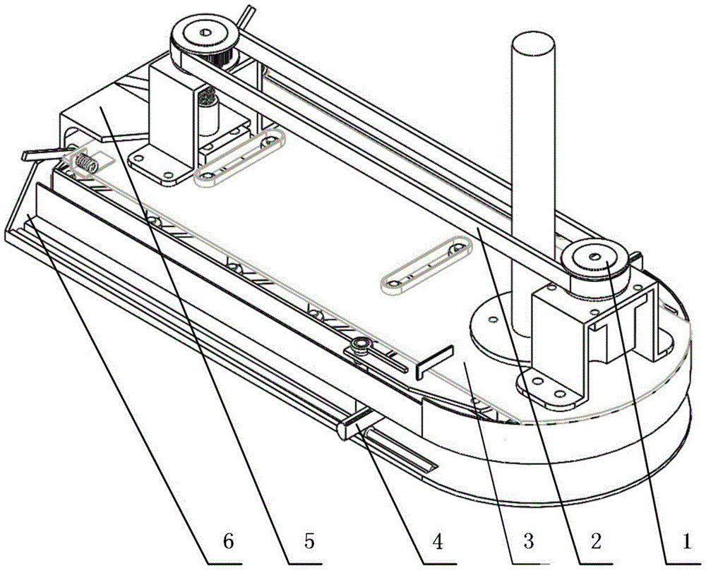 A jig for non-woven automatic sewing shoe cover machine