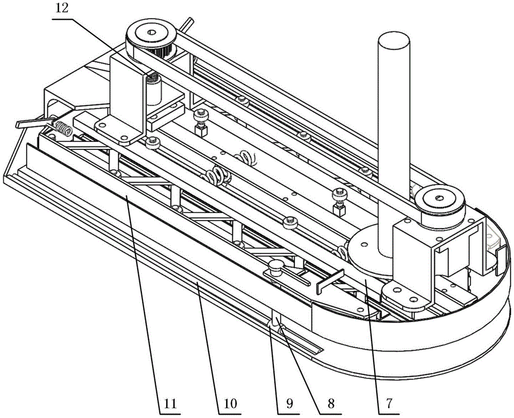 A jig for non-woven automatic sewing shoe cover machine